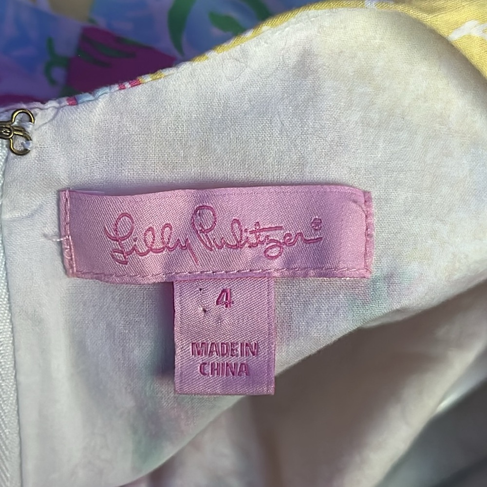 Lilly Pulitzer White Label Multi Patchwork Dress - image 2